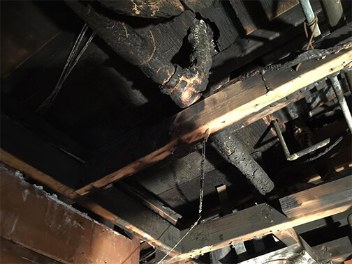 Fire Damage on a residential property